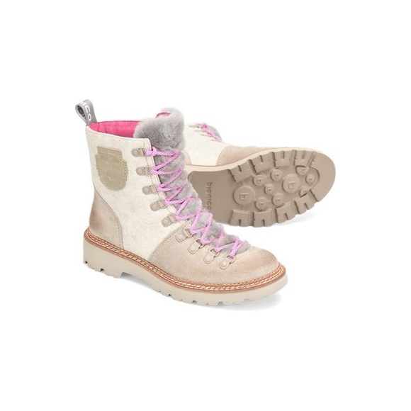 BIONICA DARLENE ITALIAN   SUEDE LEATHER WATERPROOF BOOTS MOONSTONE NWT SZ 6.5 - Picture 9 of 15